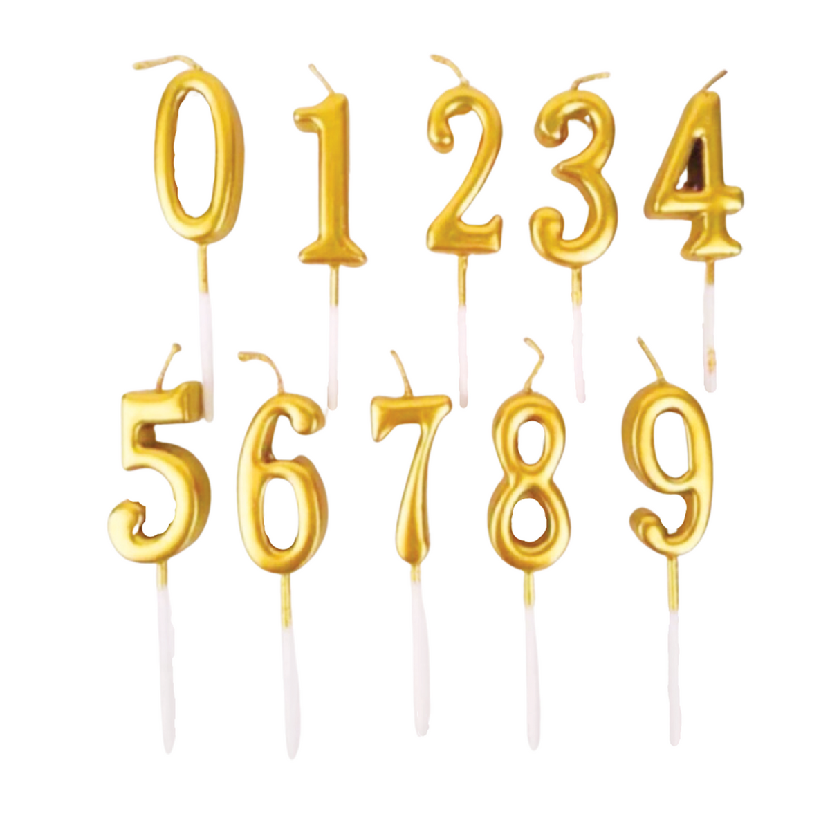 Rustic Candle Numbers Candle Numbers- 0 to 9 – Mega Discovery