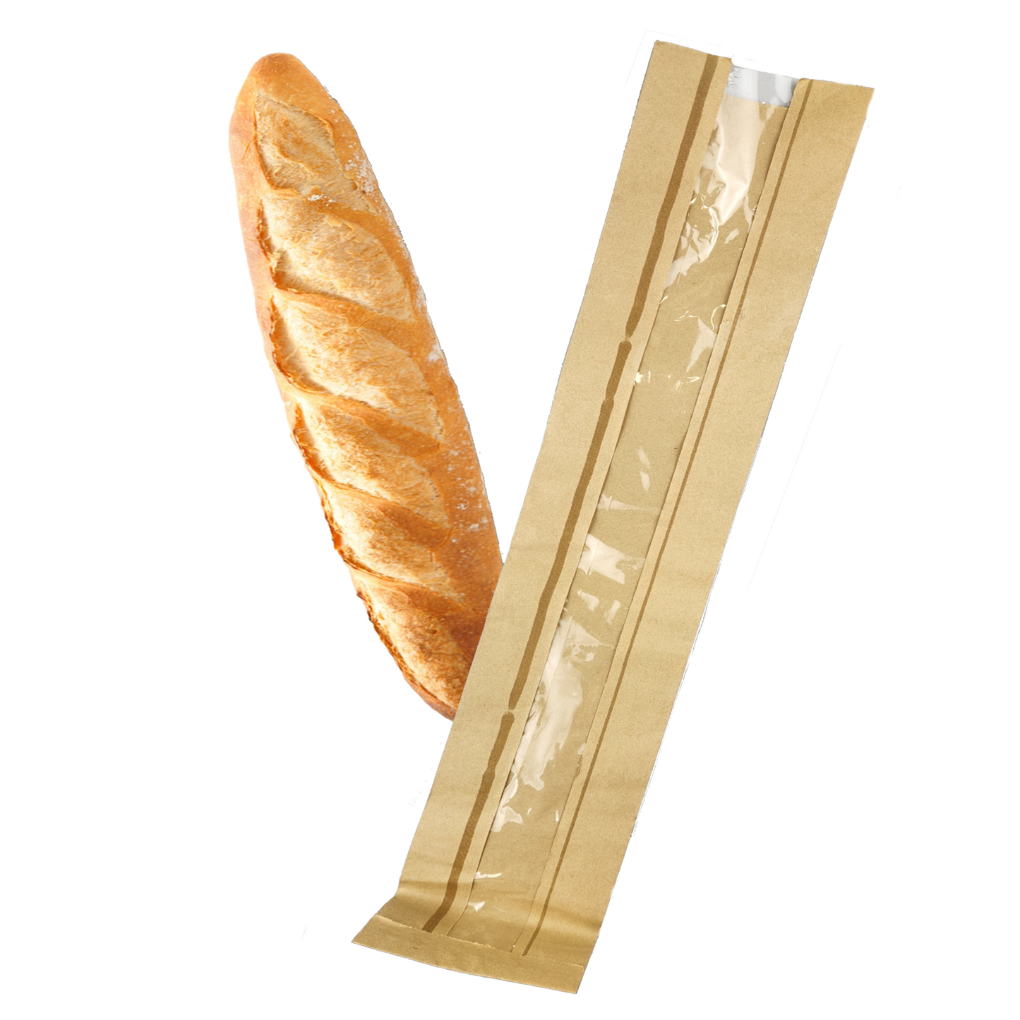 France Bread Bag Plain With Window