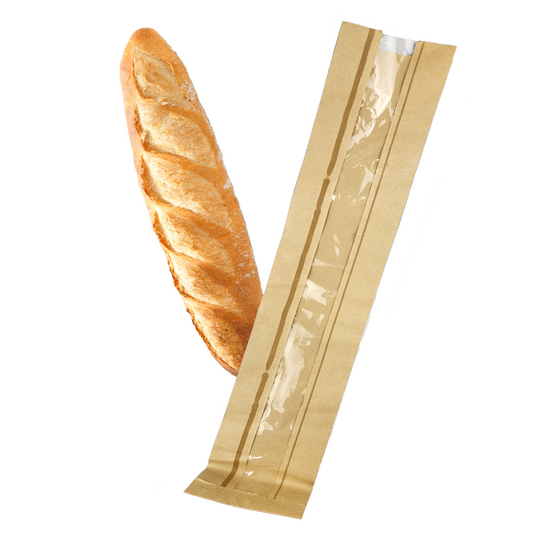 France Bread Bag Plain With Window