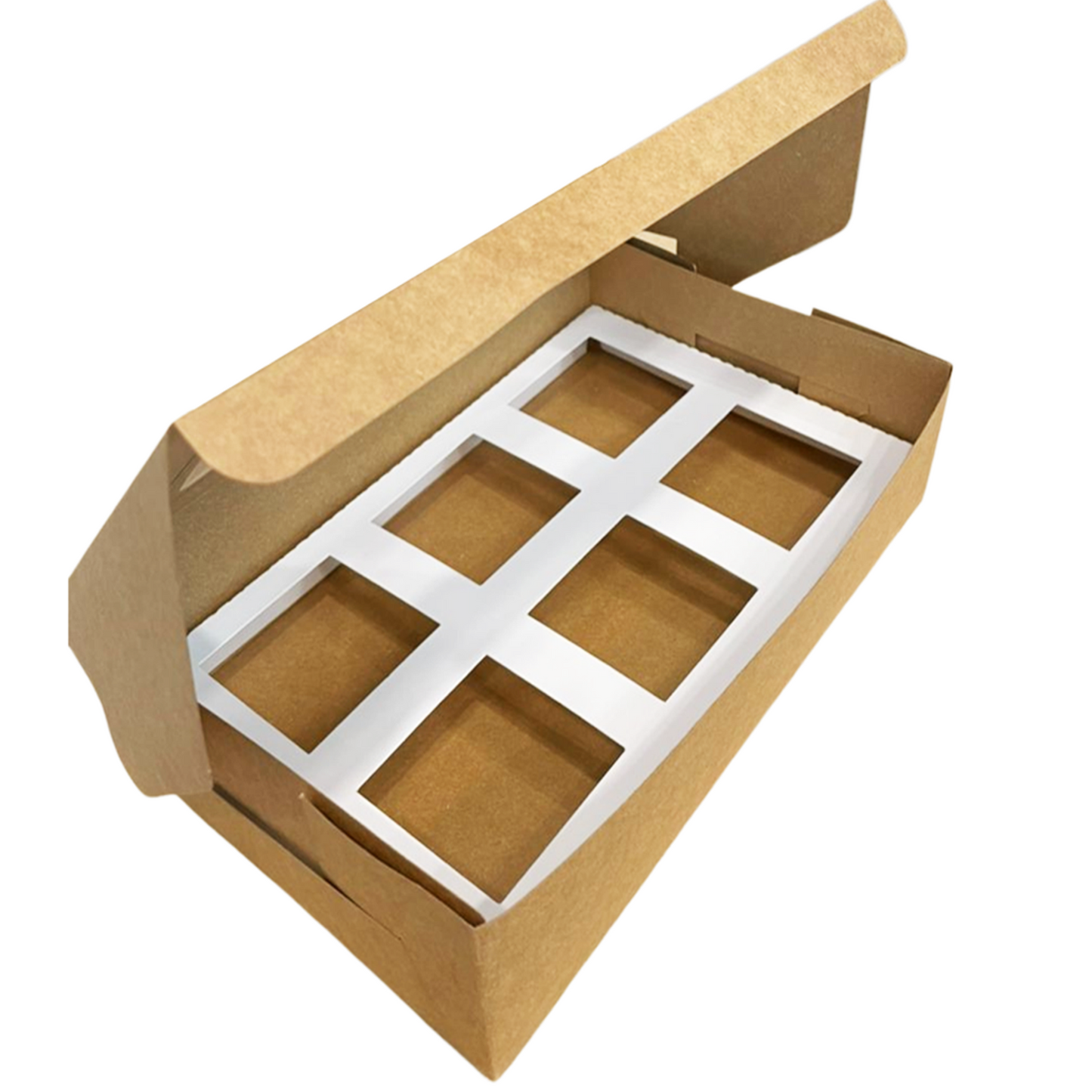 Kraft Hokkaido Cake Window Box (With Inner)