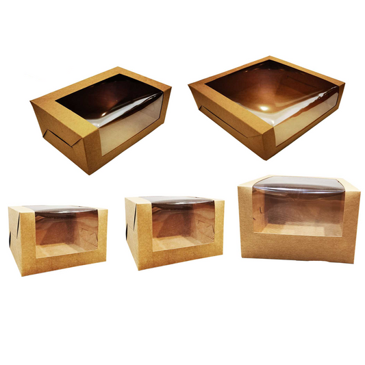 L Shape Window Box (Brown Kraft)