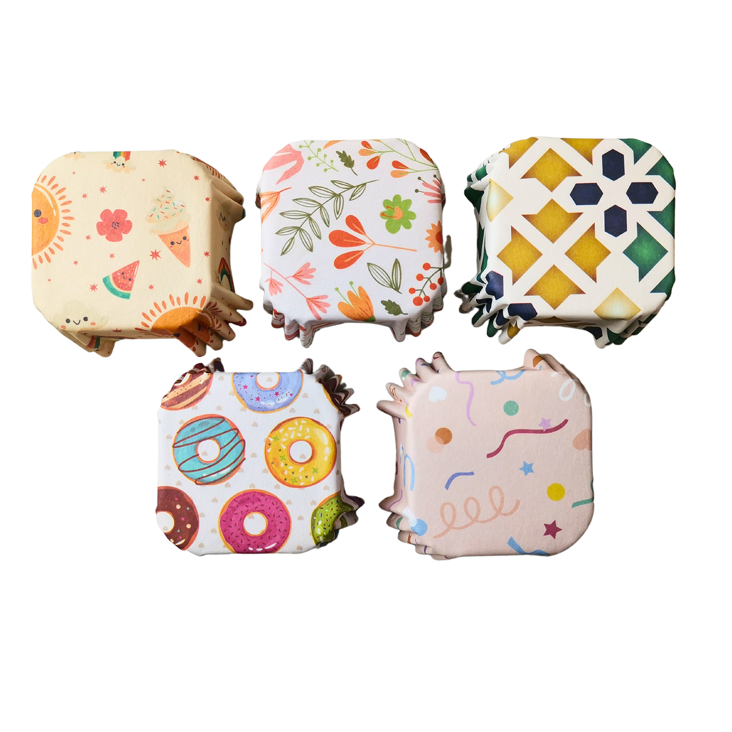 PET Square Baking Cases