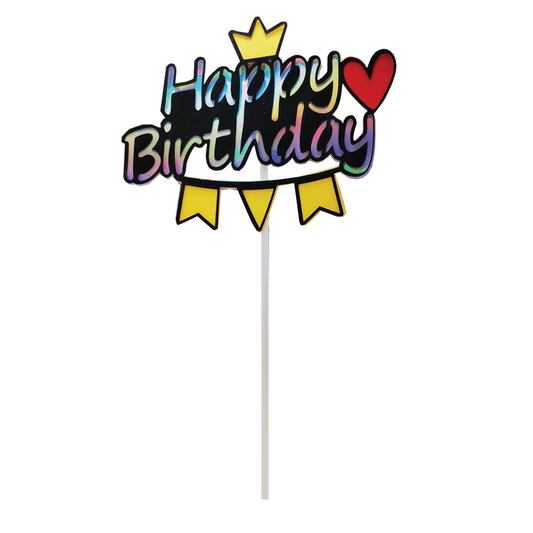Topper (DC405) Happy Birthday Crown